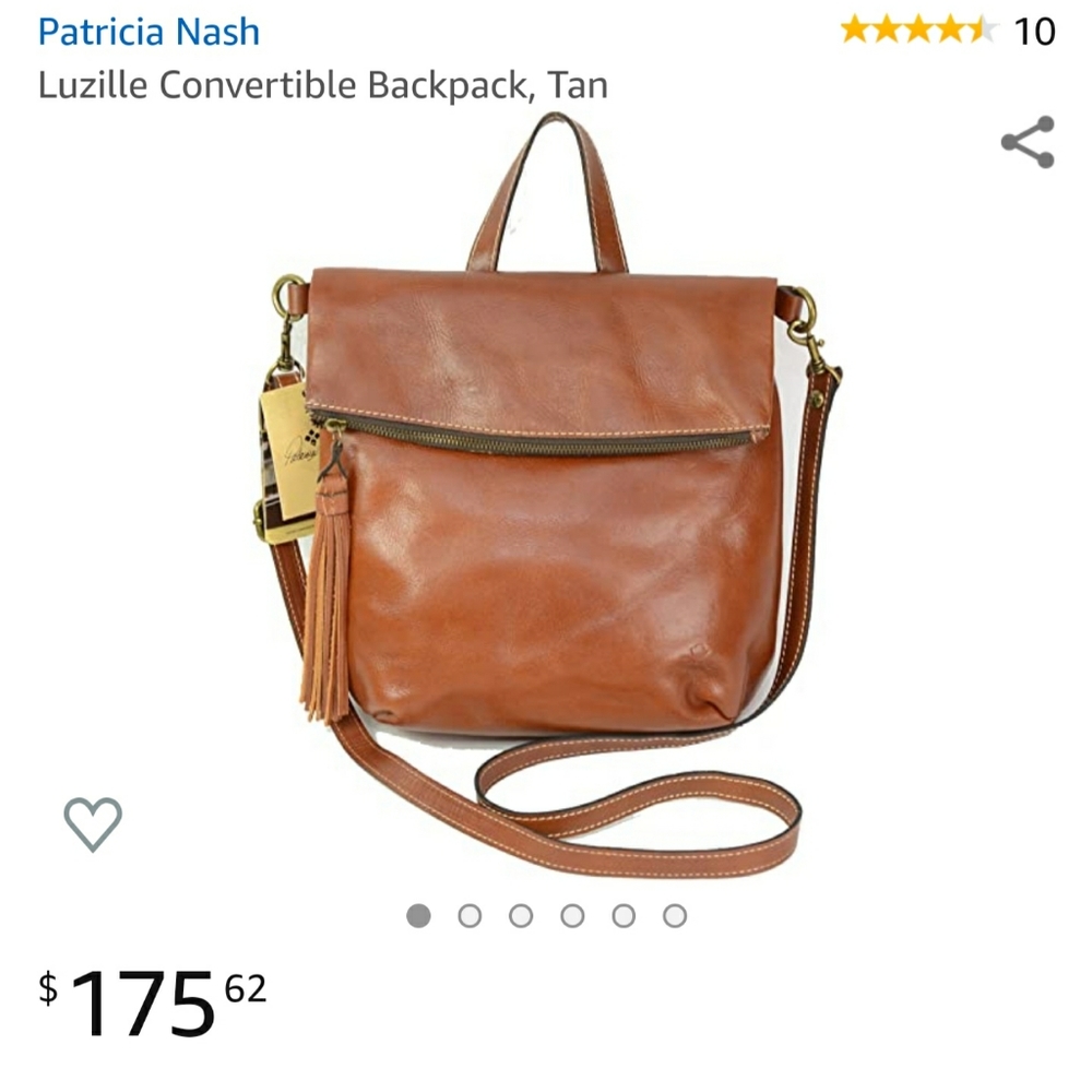 Leather backpack